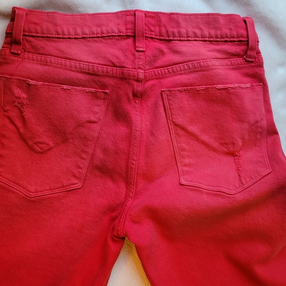 Red Hudson Midrise Straight Crop with hem - Picture 7 of 11